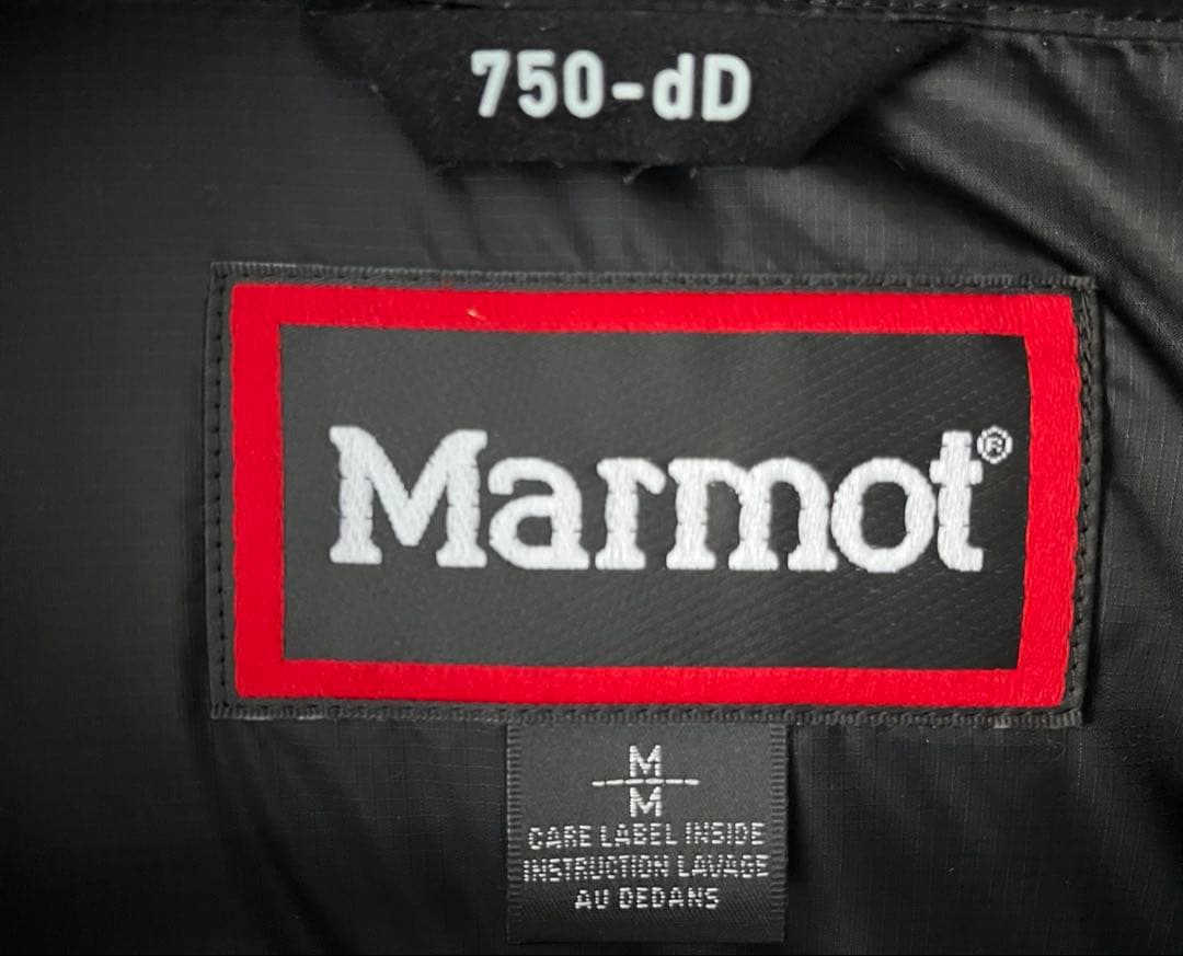 Marmot 750-dD ブラック ダウンジャケット M
