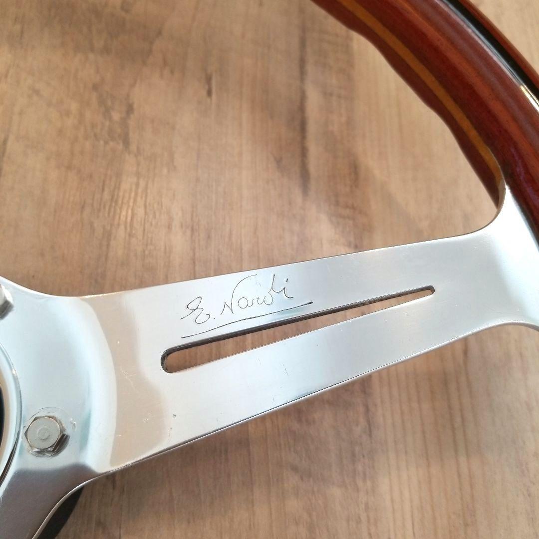 NARDI★ナルディクラシックウッドポリッシュステアリング/【当時物】37Φ