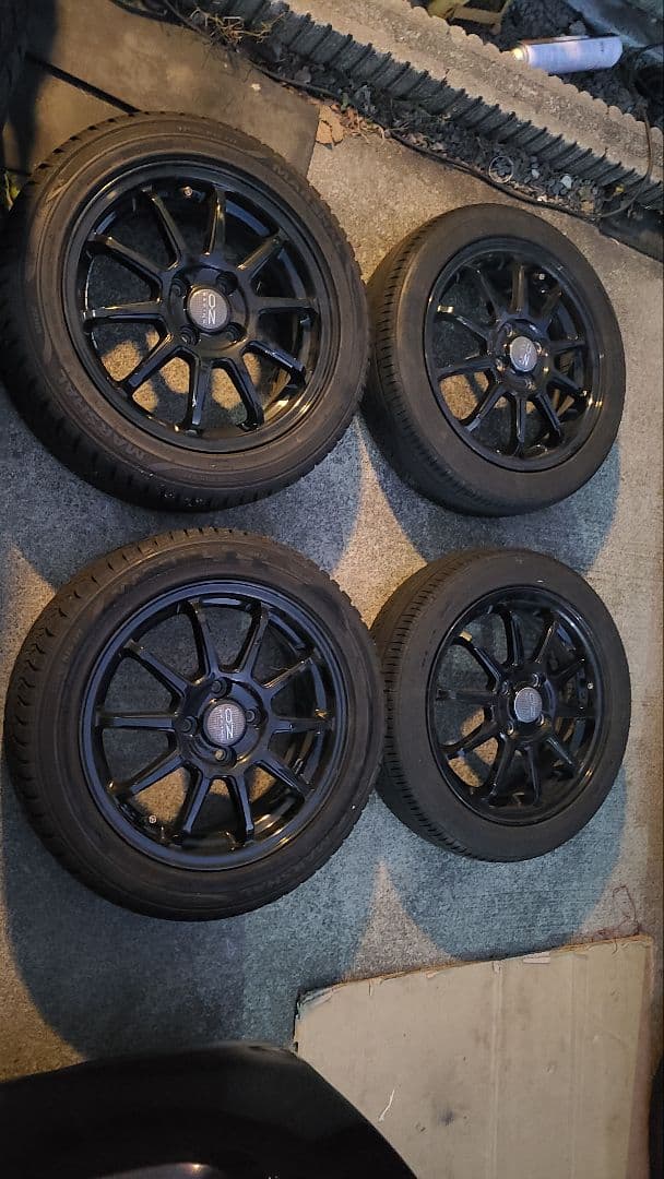 15インチ　前後サイズ違い　三菱ｉ　アイ