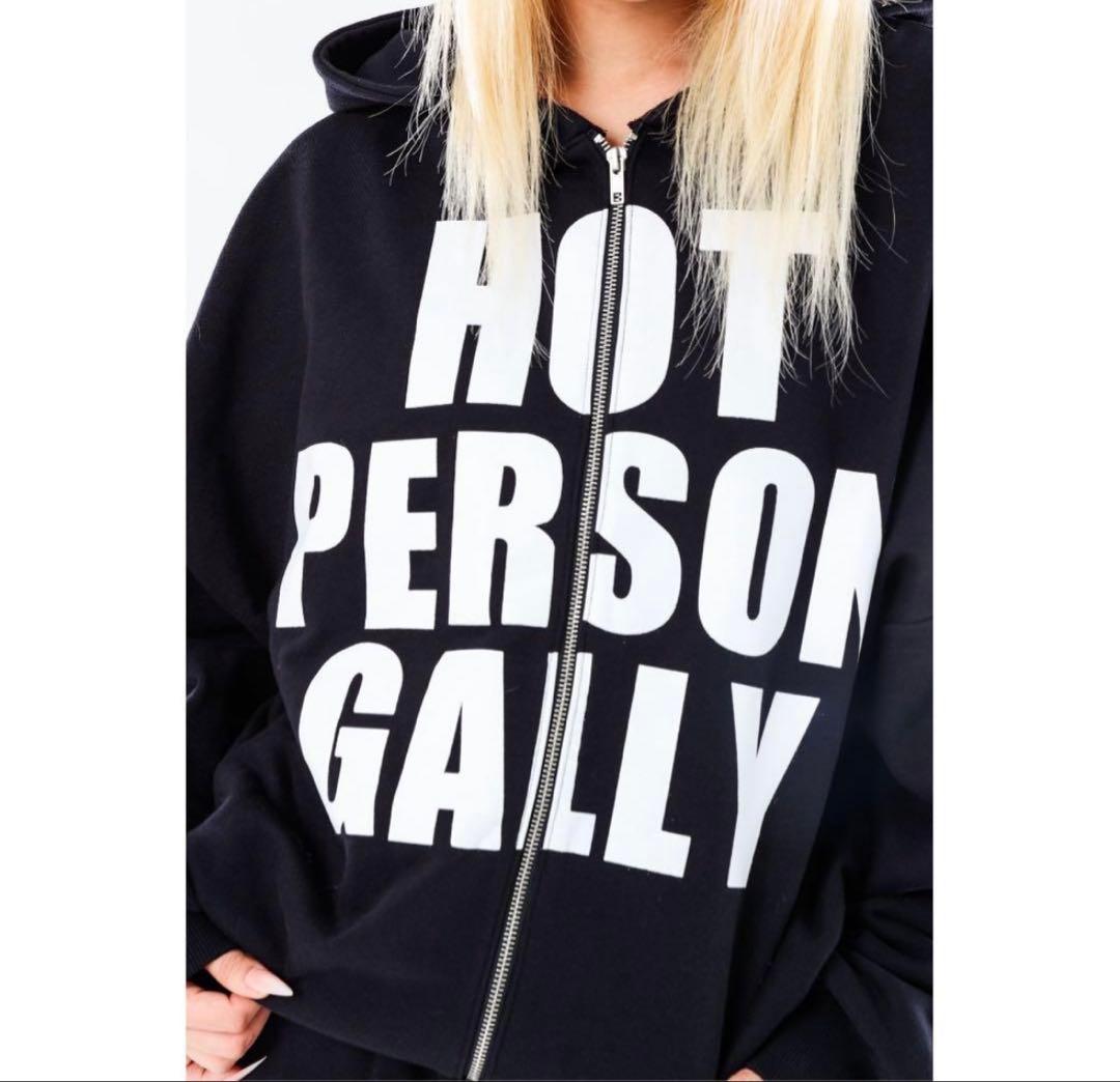 gally roll ジップパーカー ブラック Mサイズ