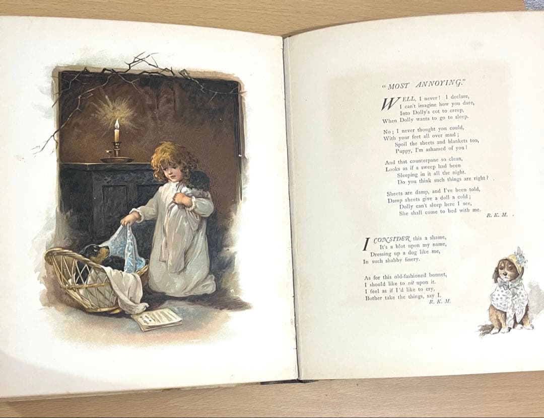 No.365 希少 古書 洋書 絵本 アンティーク ビクトリアン 詩集 児童書