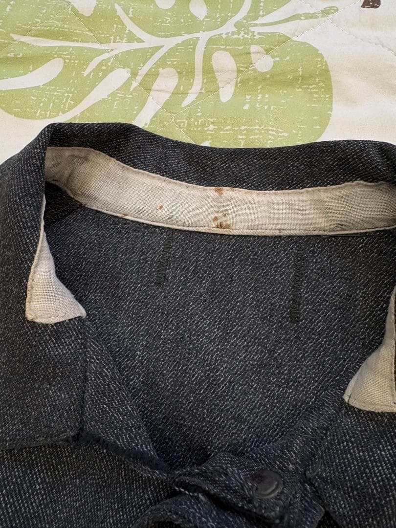 60s ブラックシャンブレー　コーチジャケット