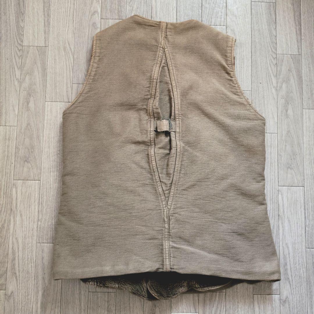 希少 KAPITAL 完売品 細コーデュロイ ボアベスト シンチバック