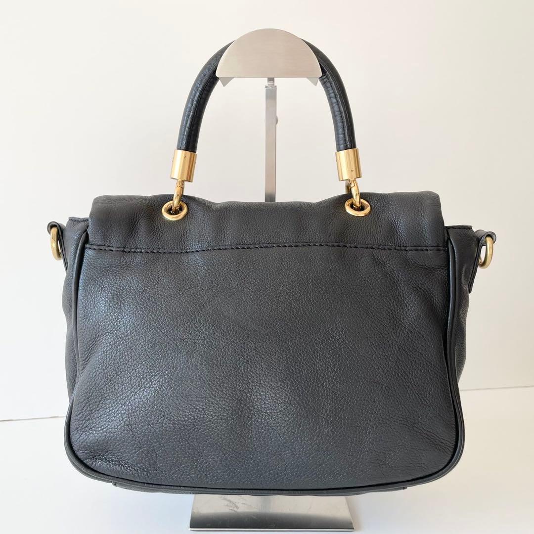 【極美品】MARC JACOBS 2way ハンドバッグ ナターシャ 黒