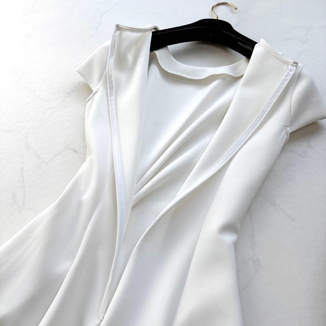 【JENNE】25SS ケリーライクドレープカットワンピース　フレアドレス　S