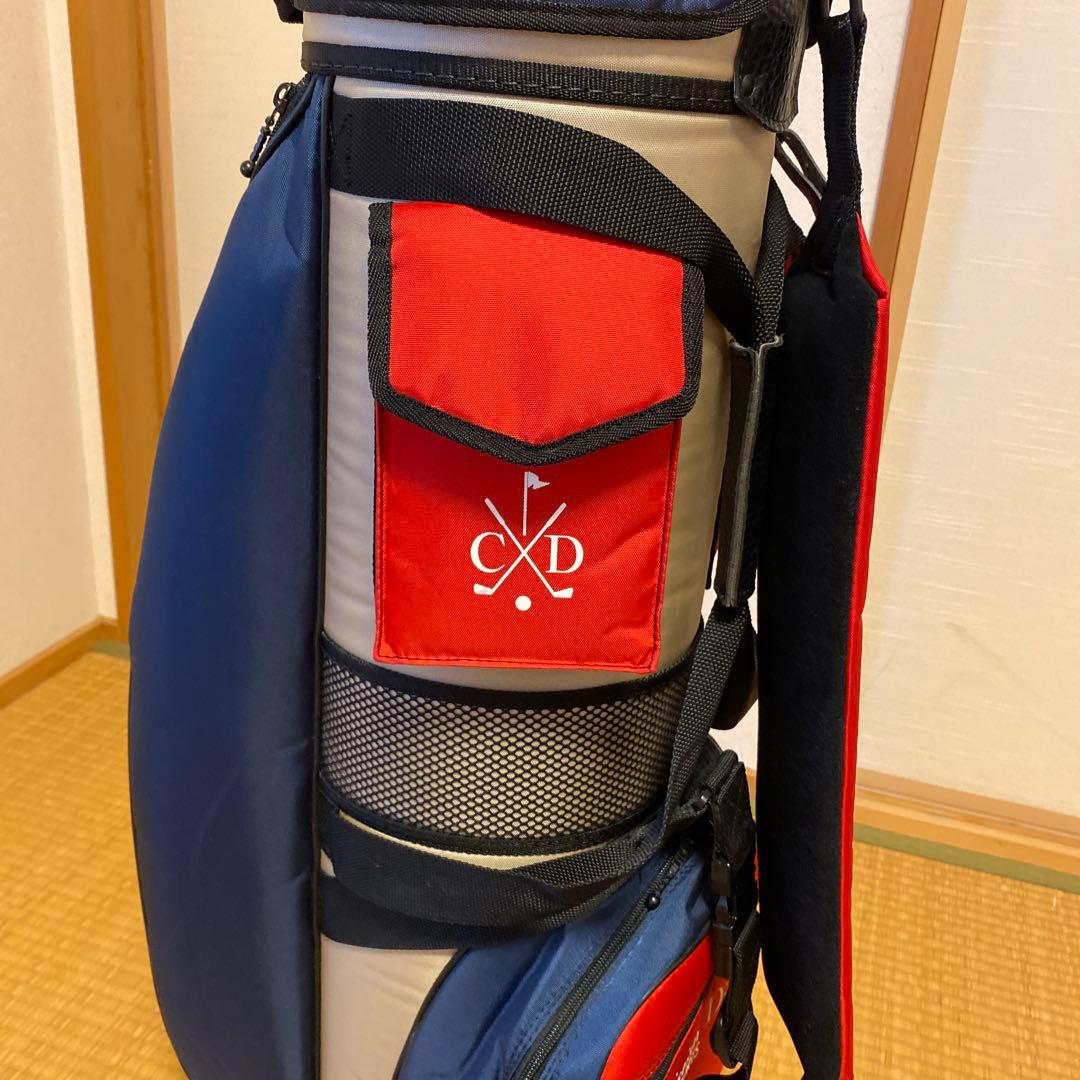 CXD キャディバッグ 青赤 コンビネーション