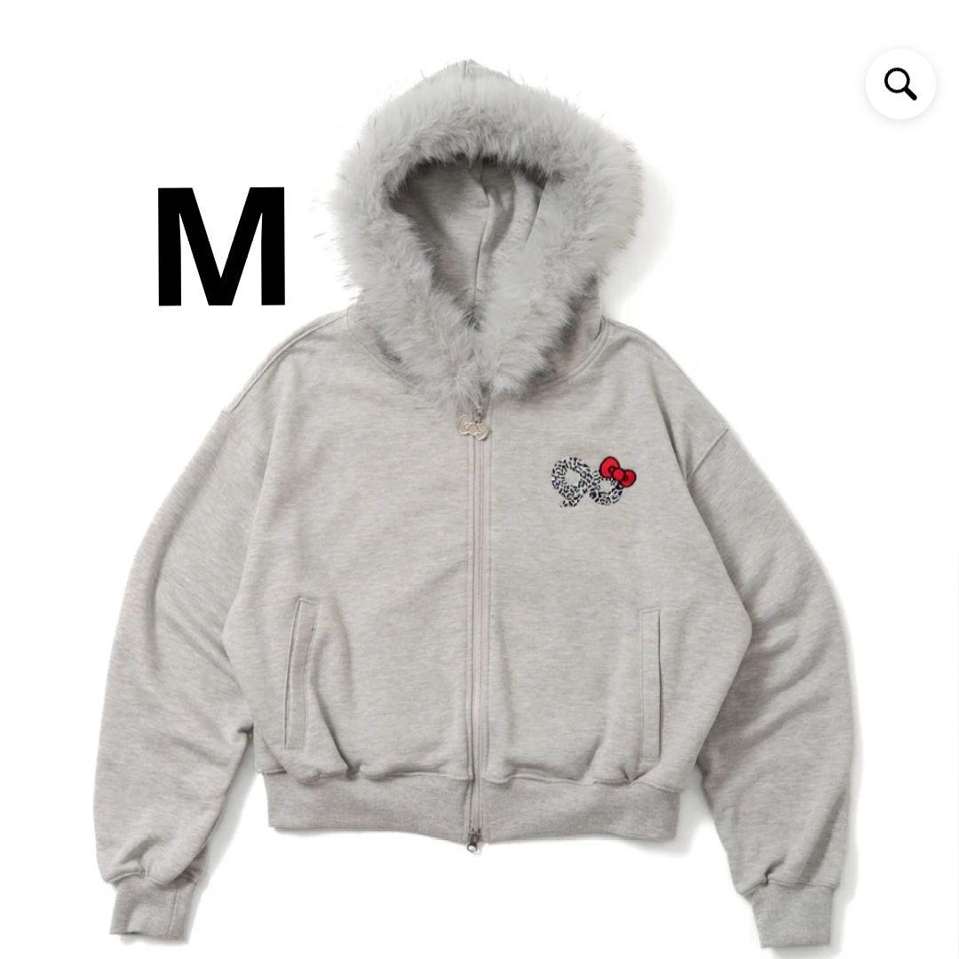 【M】9090 ナインティナインティ キティ ファー パーカー レディース