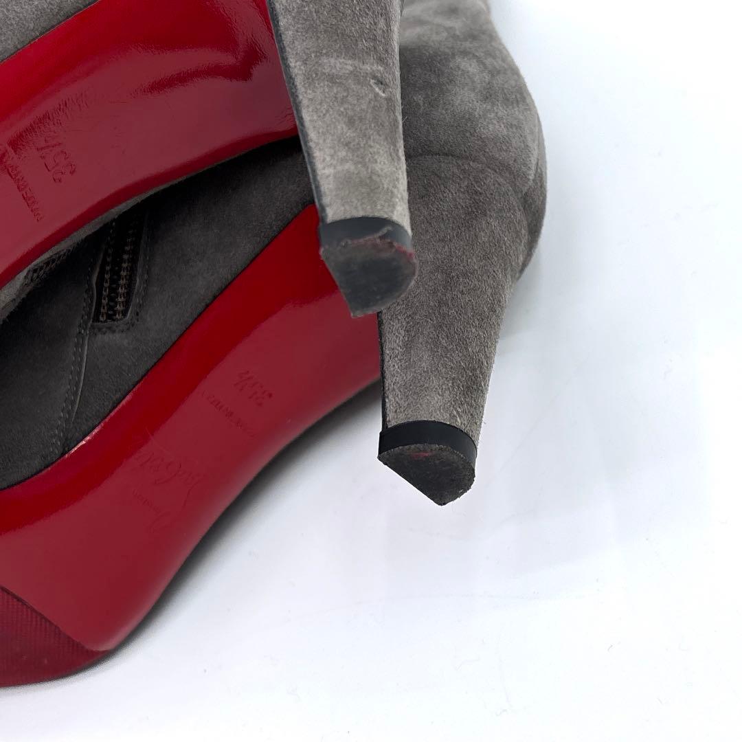 極美品】 Louboutin　クリスチャンルブタン スエード　ショートブーツ
