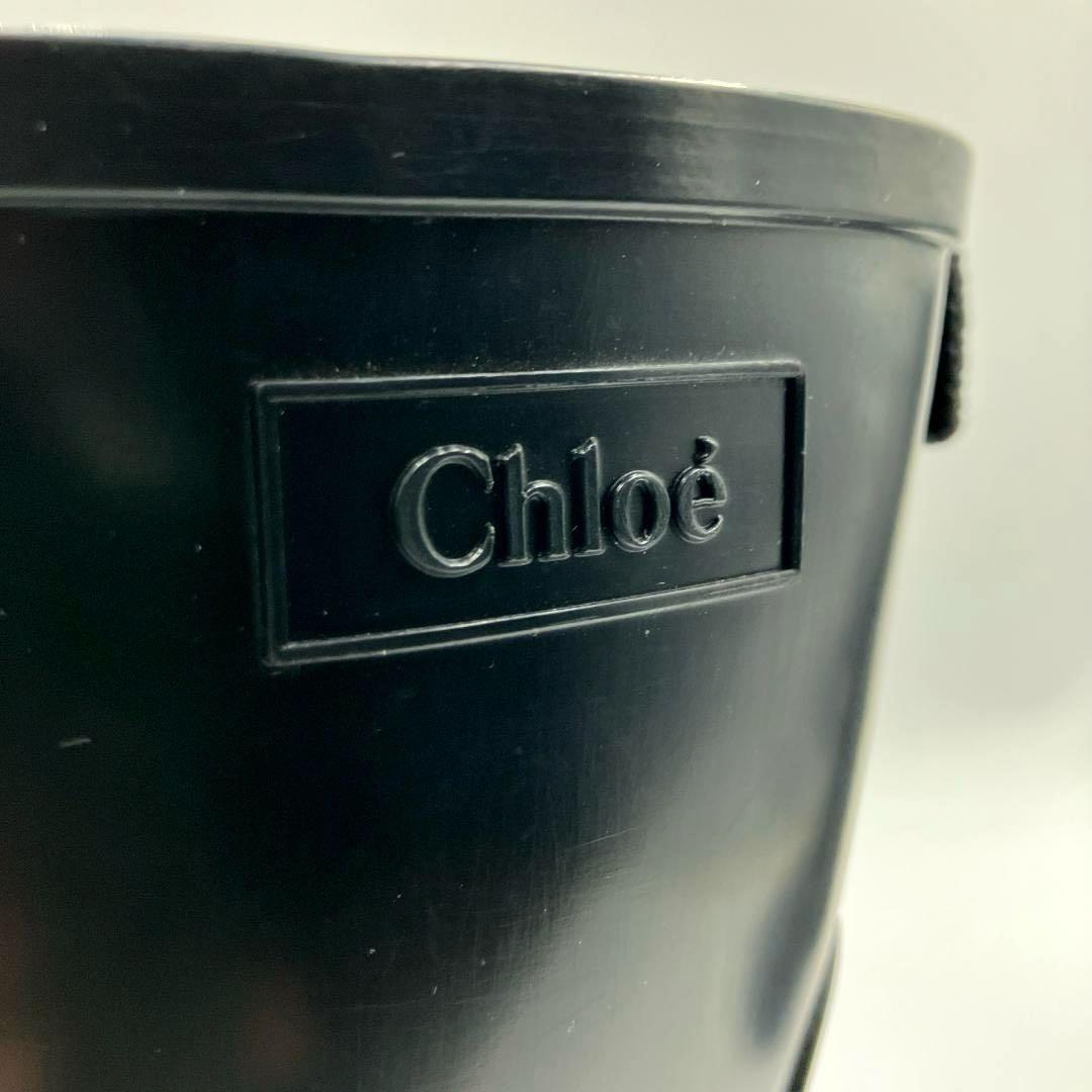 【美品】Chloé　8.6万 BETTY レインブーツ ラバー ブラック 40