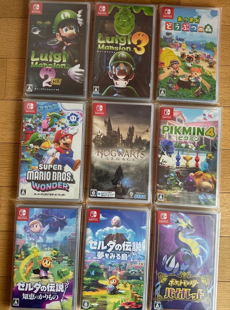 switch ソフト 9本 まとめ売り あつ森 ルイージ マリオ ポケモン