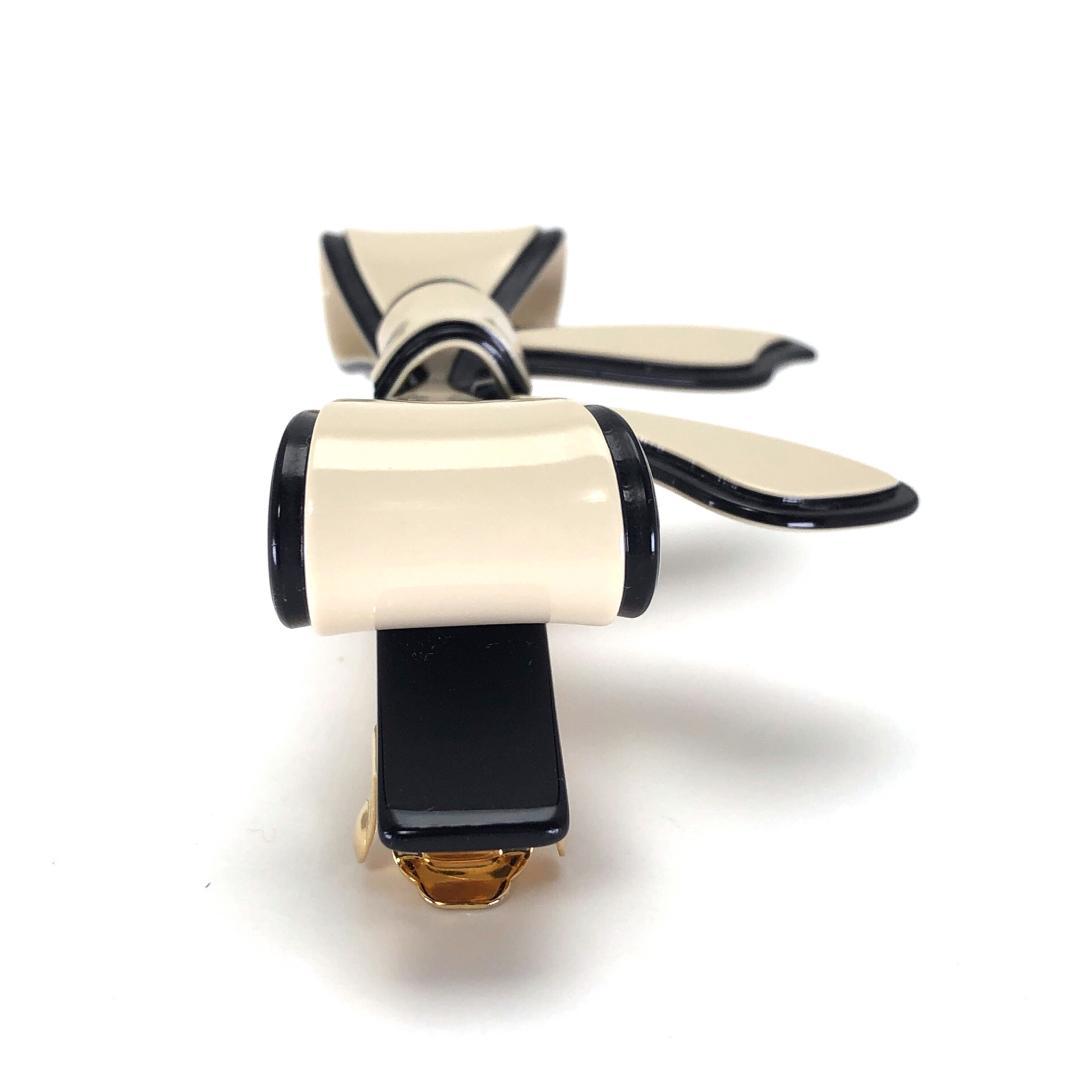 【美品】アレクサンドルドゥパリ／ベーシックリセ リボンモチーフ バレッタ