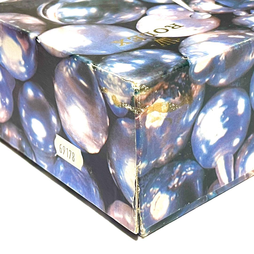 ロレックス 時計空き箱 純正 Cリング型レディースボックス 69178