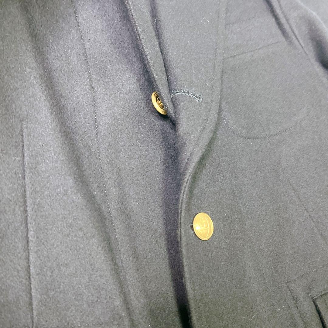 D.C.WHITE 紺ブレ 金ボタン テーラード 段返り3B ウール ブレザー