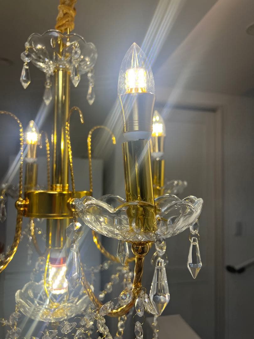 l*h様 クリスタルゴールドシャンデリア 5灯