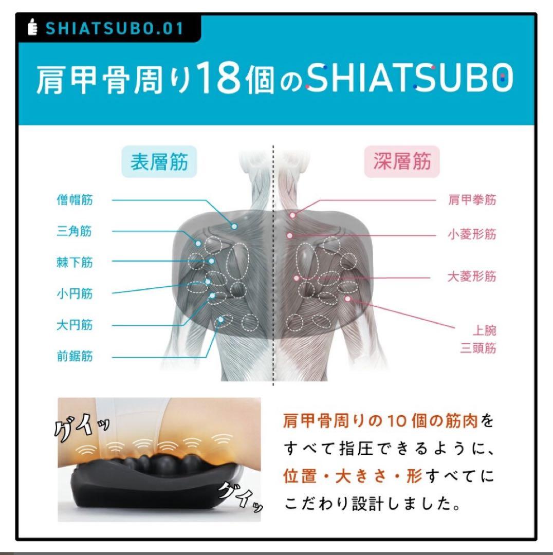 RAKUWA 肩甲骨はがしピロー　新品同様‼️ 猫背・巻き肩・肩こり解消