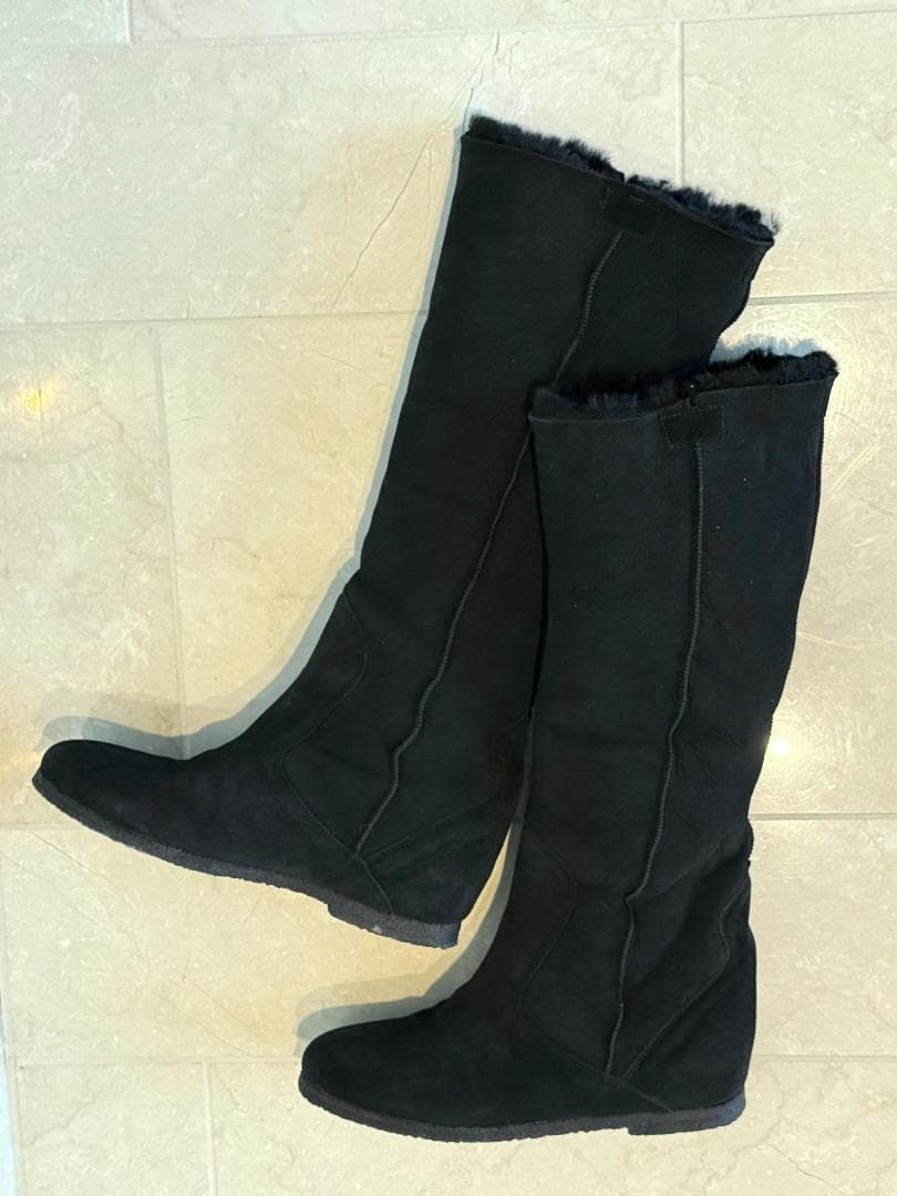 ほぼ新品★コルソローマ9 PLAIN PEOPLEムートンロングブーツ(3001