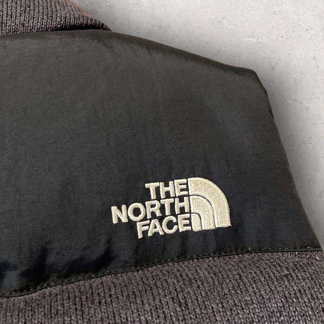 【ザ・ノースフェイス】ダウンベスト　ヌプシ　700 M 刺繍ロゴ　美品　g