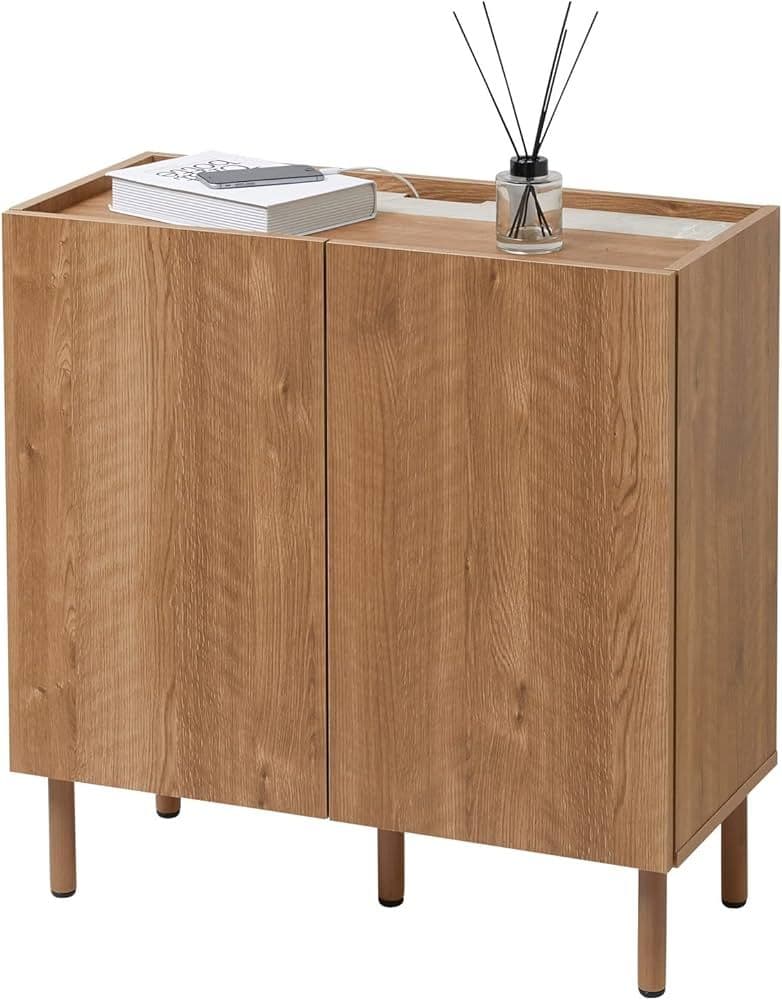 12/20まで 幅80 サイドボード タップ収納付き 日本製 LOWYA