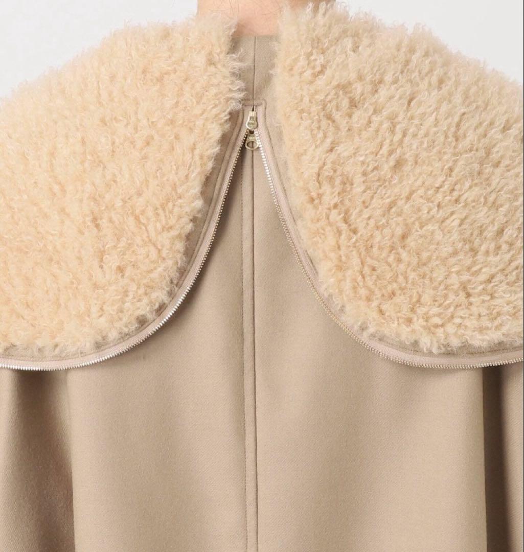 【タグ付新品】IENA24AW定価72,600円ウールモッズコートベージュ38