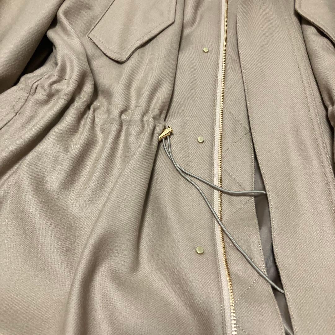 【タグ付新品】IENA24AW定価72,600円ウールモッズコートベージュ38