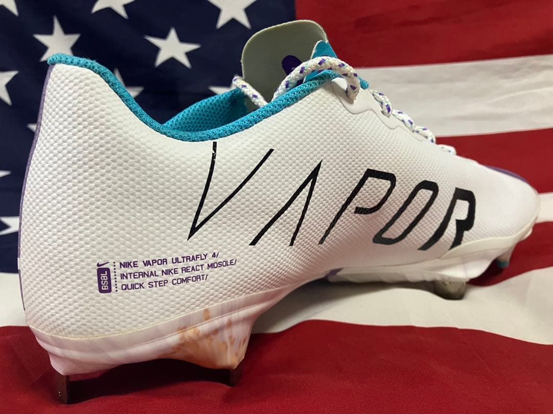 【日本未発売】NIKE ナイキ　野球 スパイク　27cm パープル　ホワイト