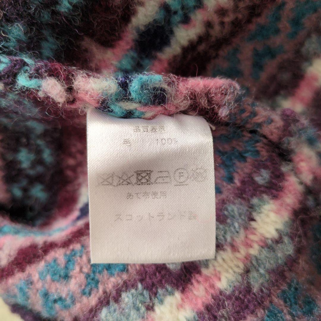 美品 Jamieson's フェアアイル ニットセーター 総柄 L ユニセックス