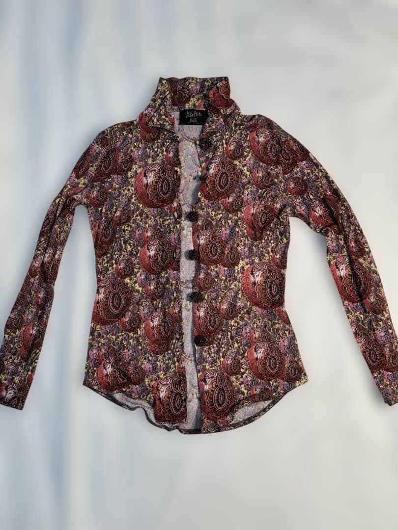 [訳あり] Jean-Paul GAULTIER MAILLE ペイズリーシャツ