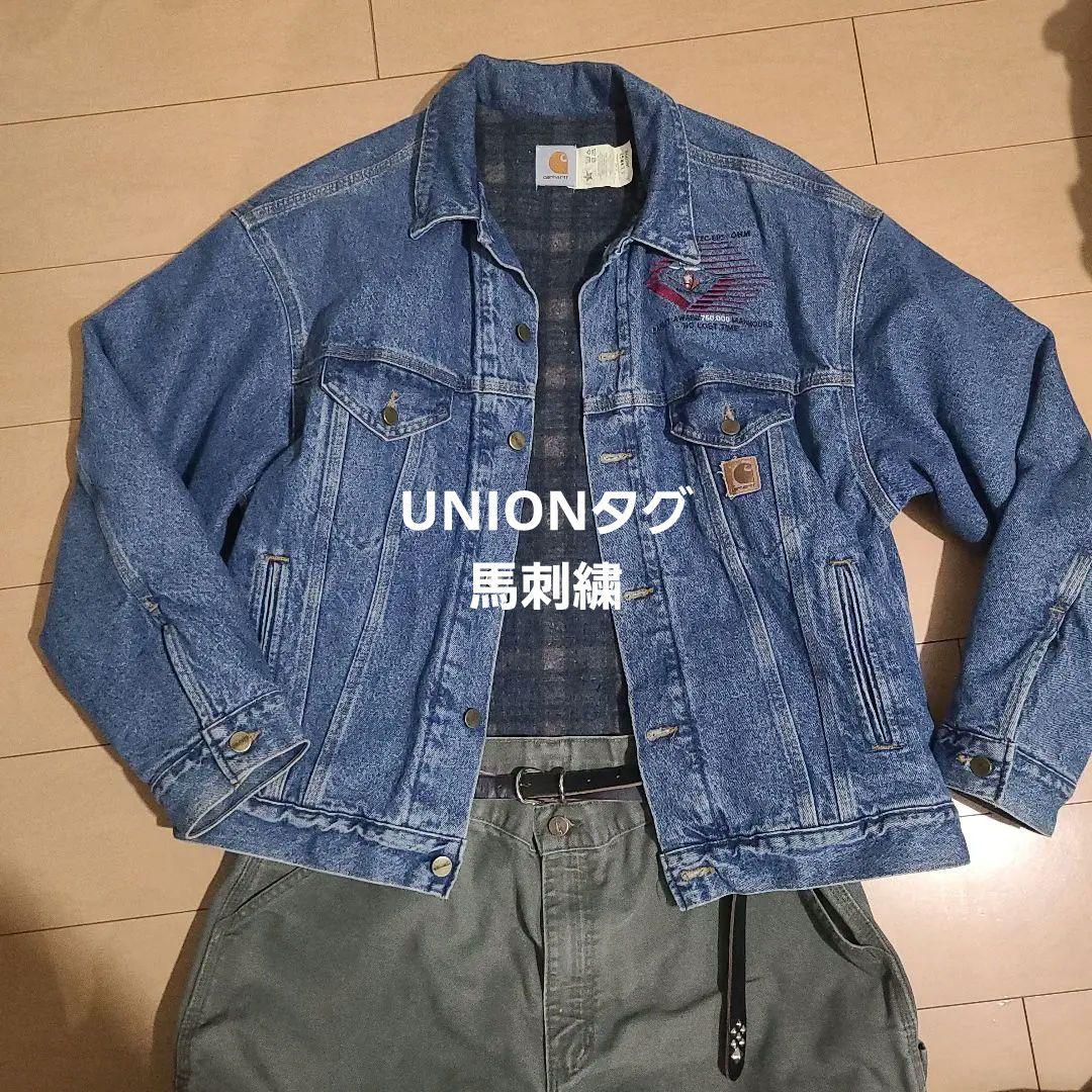 ビンテージ　Carhartt　星タグ　デニムジャケット トラッカージャケット