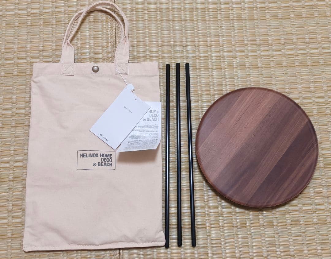 ほぼ新品 Helinox テーブルオー ウォールナット