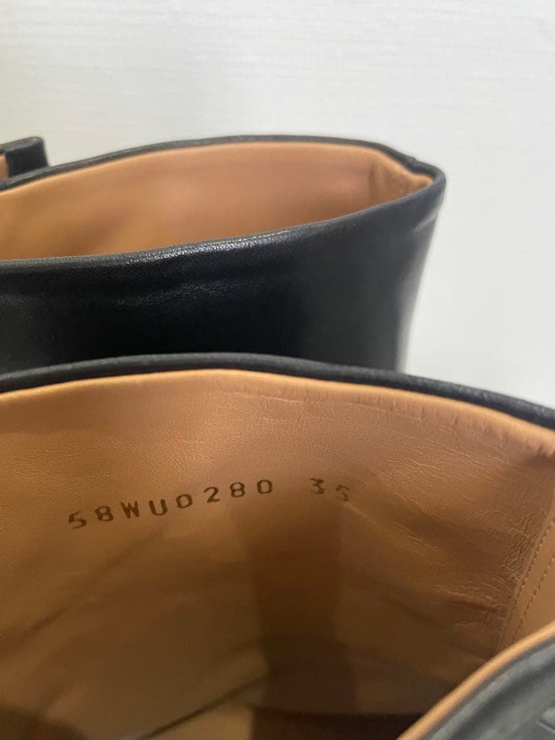 メゾンマルジェラ ショートブーツ 35 22cm margiela ロゴ