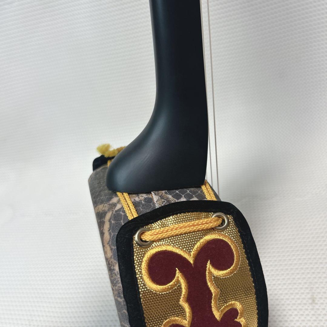 ✨美品✨ 沖縄三味線　人工革　蛇柄