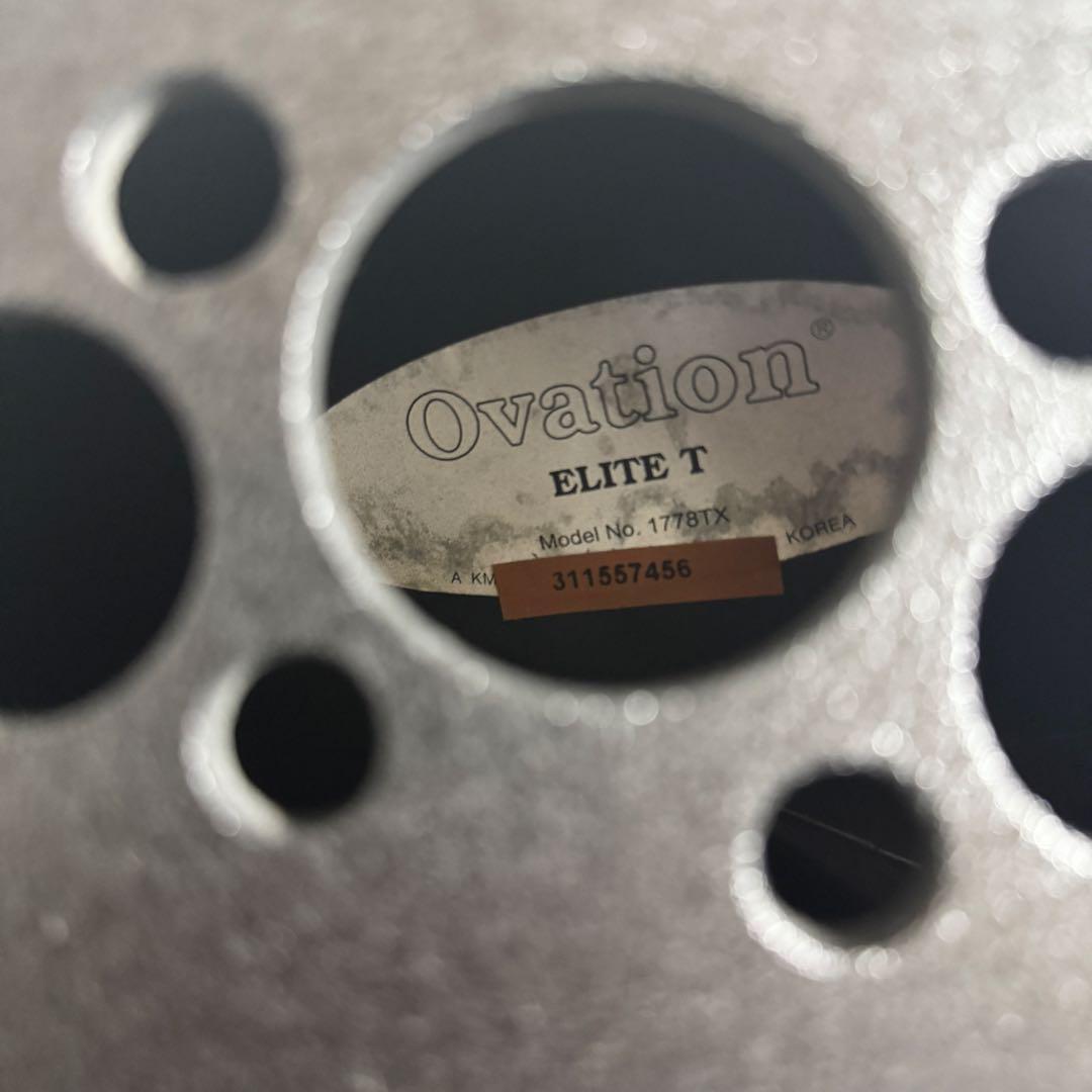 【特価】Ovation Elite T 1778TX 純正ハードケース付き