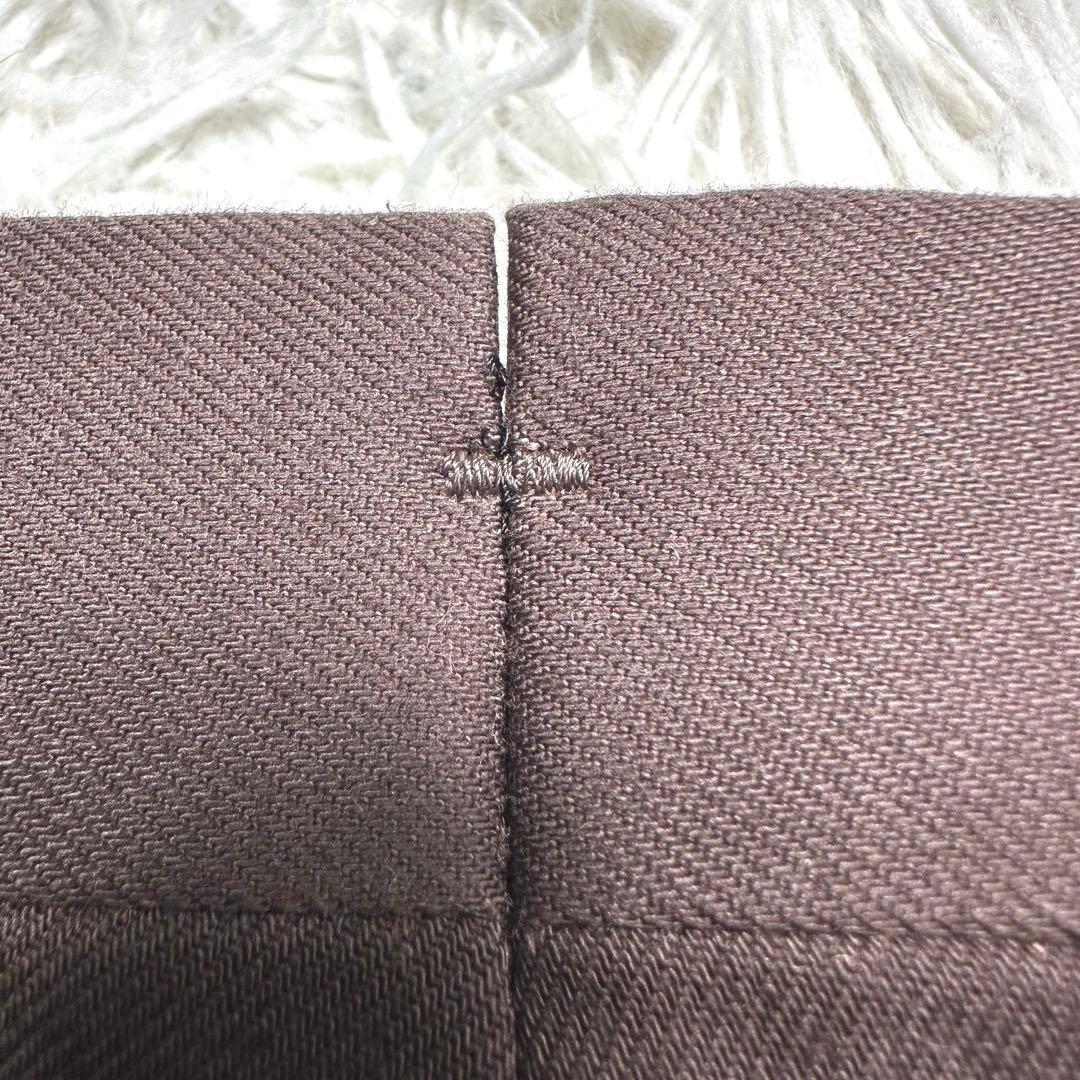 ブリティッシュメイド　オフィサーパンツ　ポーツマス　コットンドリル　ブラウン　L