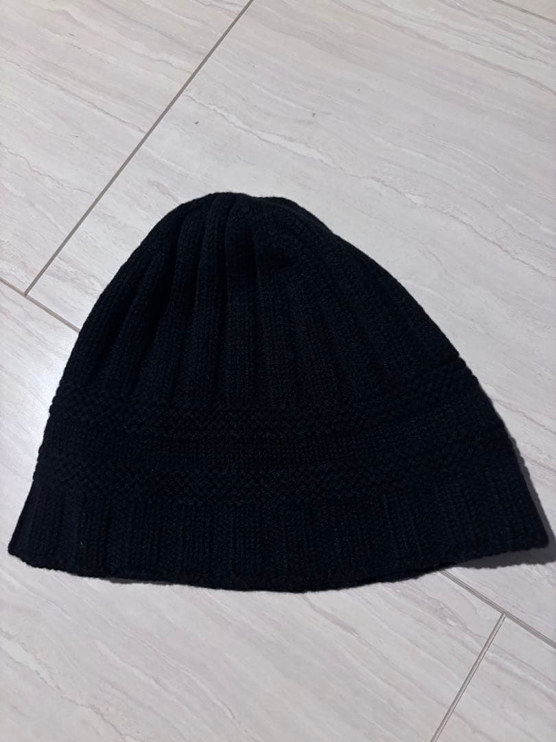 GUCCI グッチ　ビーニー　ニットキャップ　gg 金具　ブラック