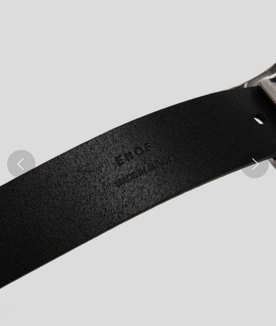 ENOF leather belt シルバー
