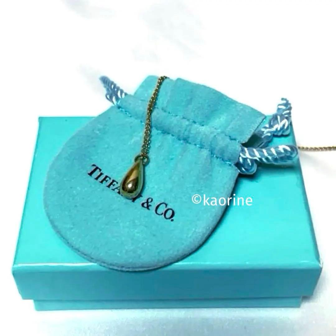 ティファニー K18 ゴールド エルサ・ペレッティ ティアドロップ ネックレス