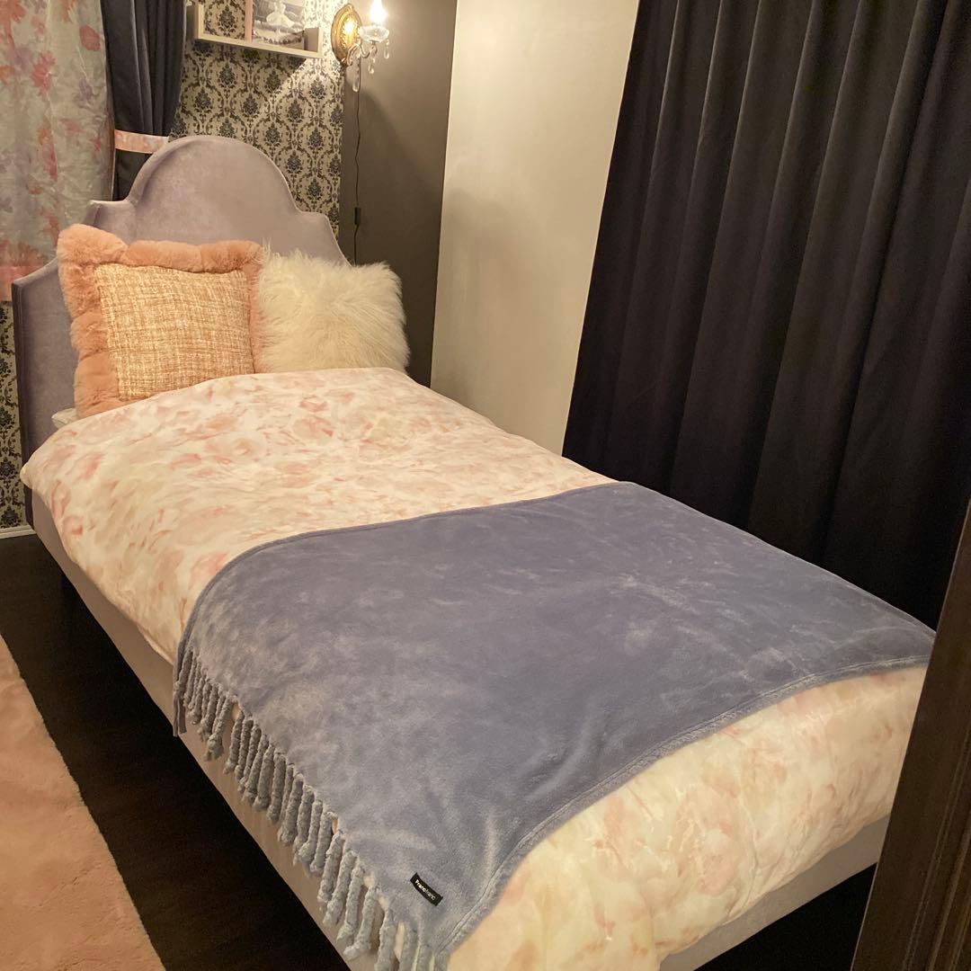 Francfranc ブリッサクラウン　シングルベッド　グレー　美品