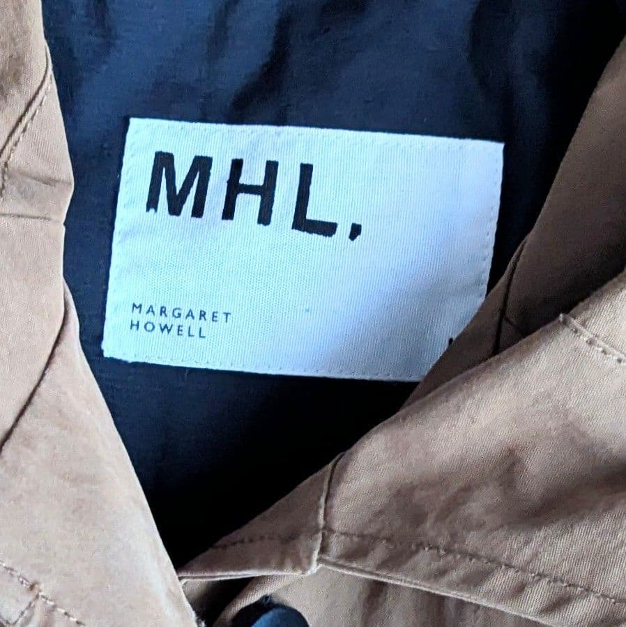 MHL. 中綿ライナー フード付き 2way モッズコート アウター 茶 S