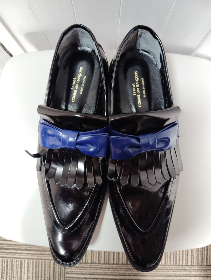 【美品】トリココムデギャルソン　リボン付きローファー