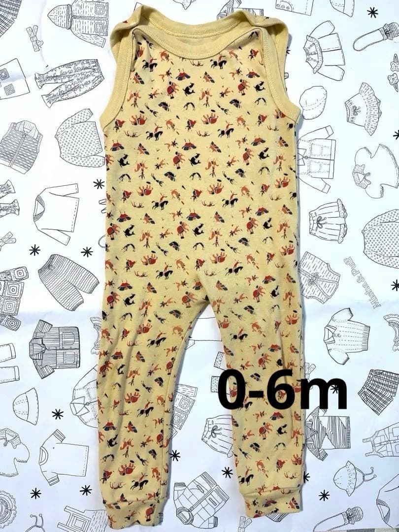 ロンパース・カバーオール misha and puff layette overall 0-6m