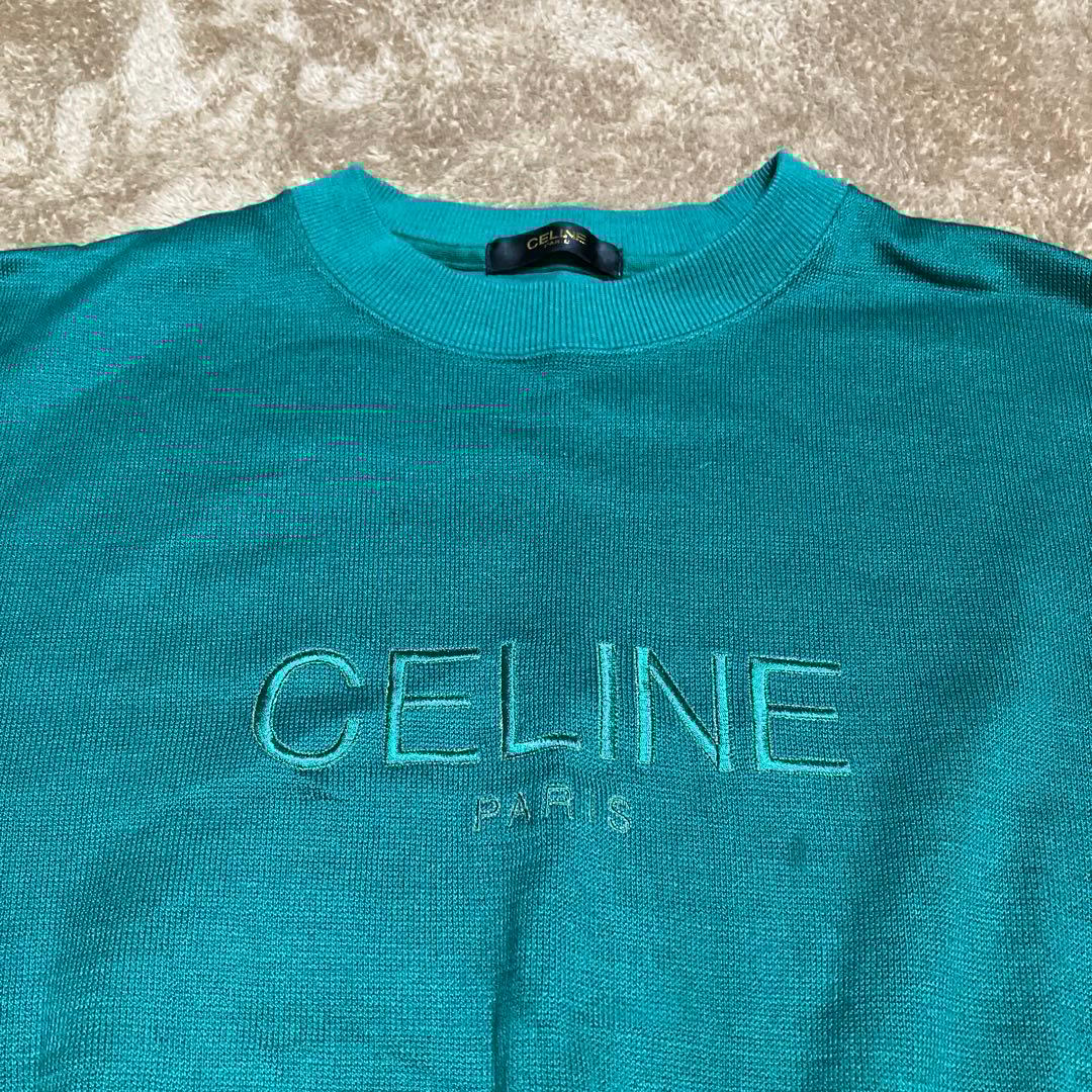 OLD CELINE セリーヌ ニット セーター 緑
