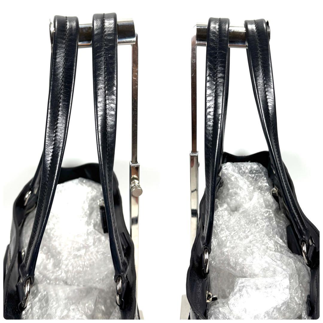 美品✨ PRADA プラダ ハンドバッグ 肩掛け ブラック ビジネスバッグ