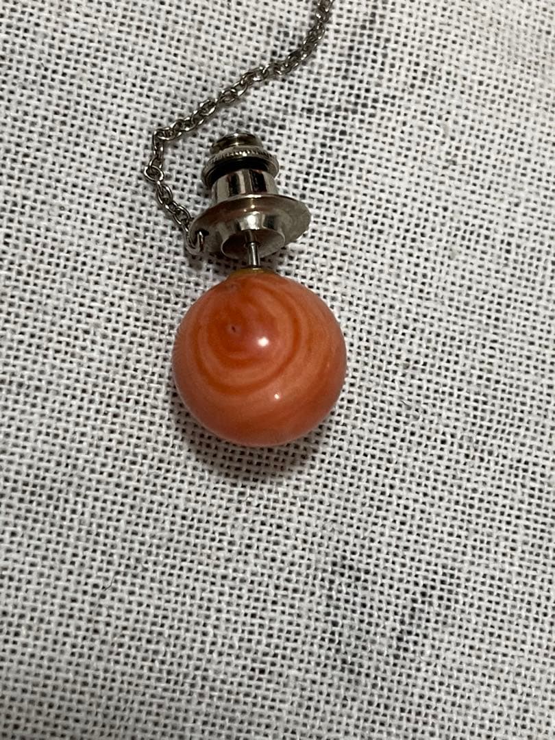 珊瑚？珊瑚風？洋銀 カフスボタンとネクタイピンセット