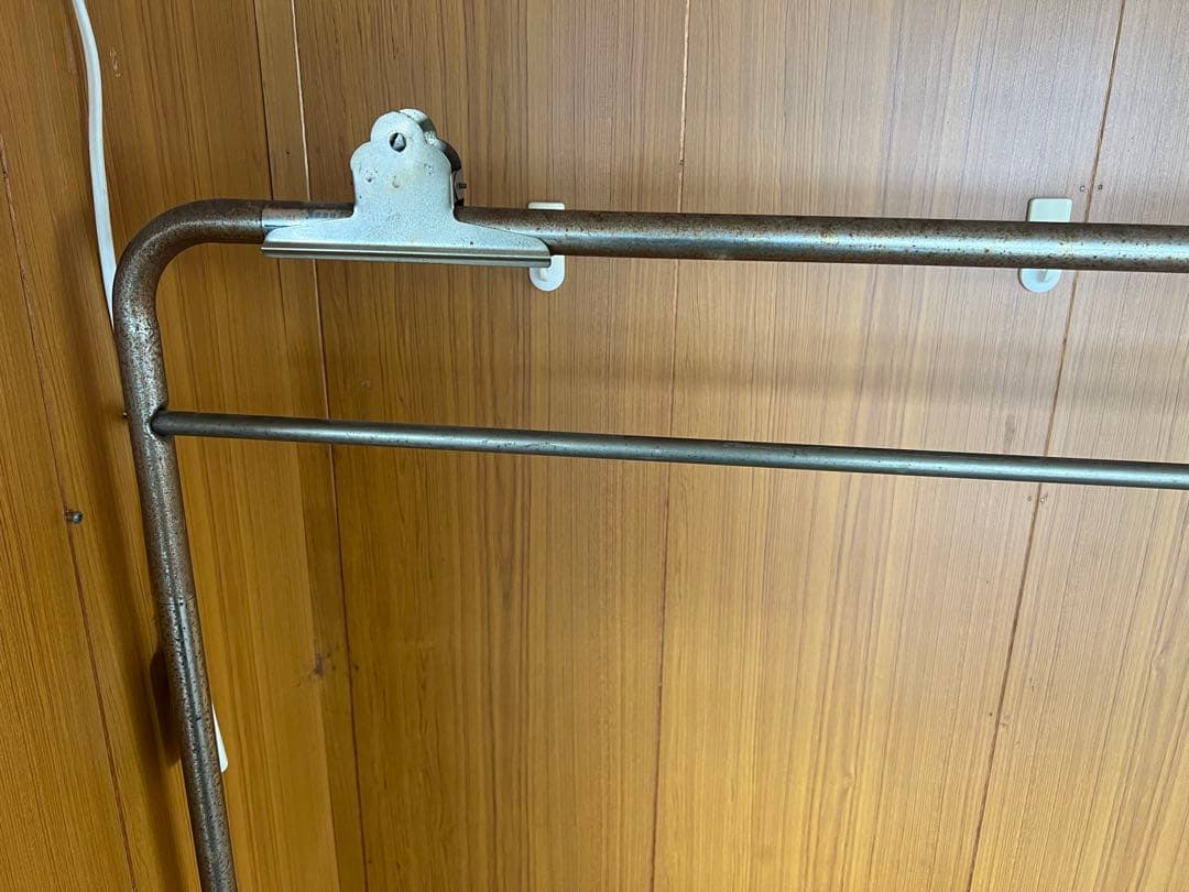 【O-1371】 ハンガーラック 大型 アパレル 古着屋 フリマ 昭和レトロ