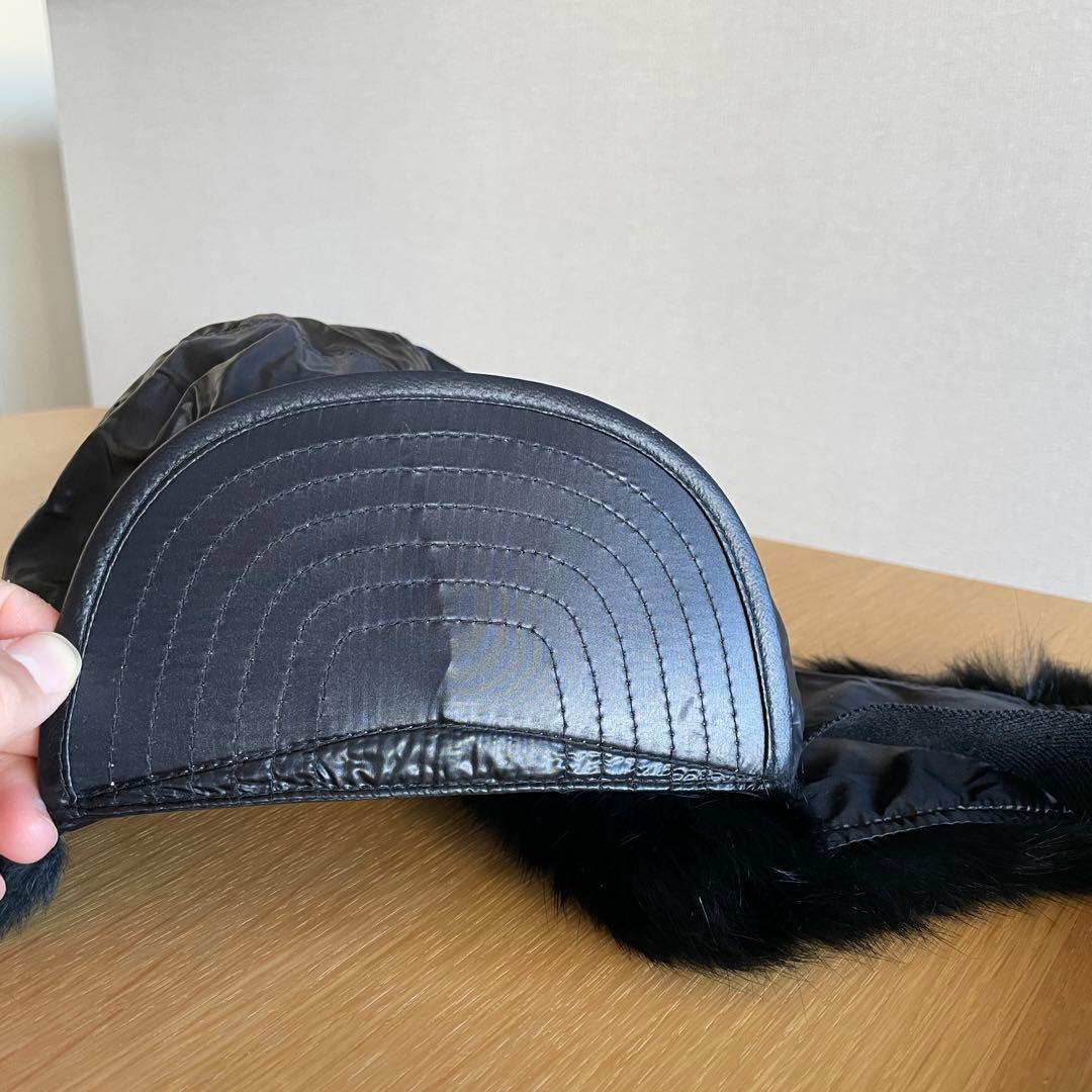 ソロイスト soloist ラビットファーフライトキャップ