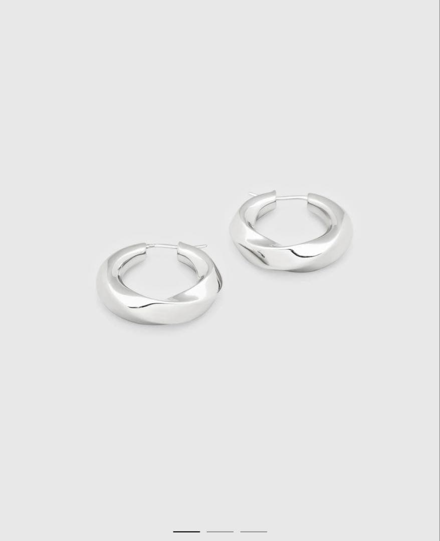 TOMWOOD トムウッド ピアス INFINITY HOOPS シルバー