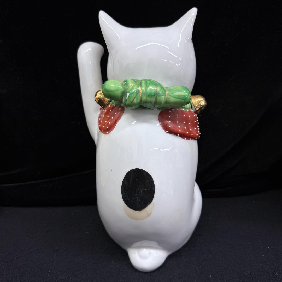 値下げ！　伊万里焼　招き猫　まねき猫　右手上げ左手上げ2体セット