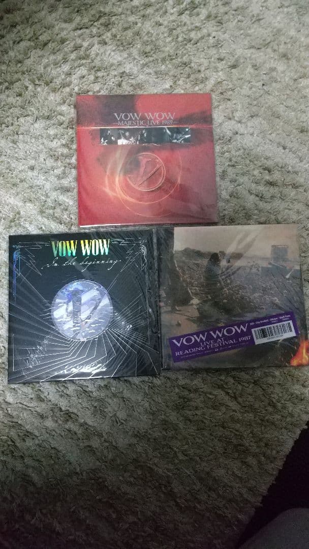 VOW WOWバウワウ　LIVE CD2枚、デモ音源CD1枚　CD全て再生1回