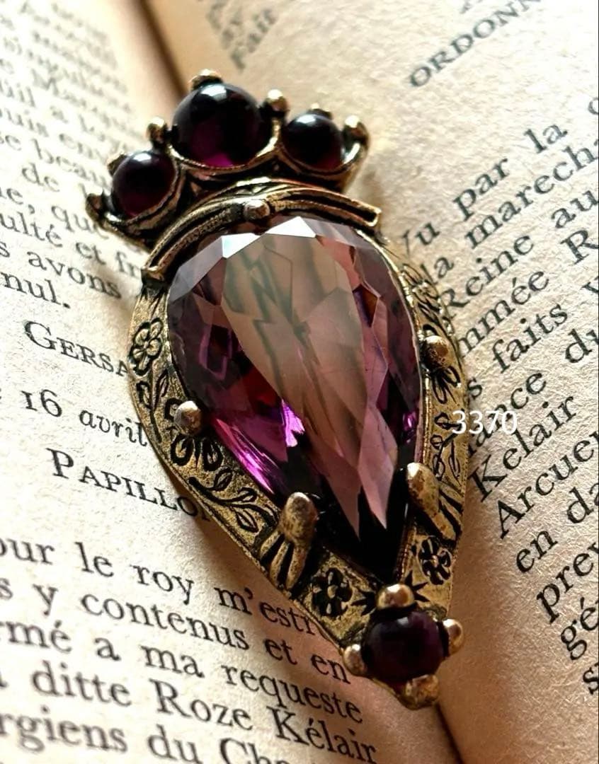 3370ヴィンテージ☆英国/MIRACLE/Luckenbooth/ブローチ