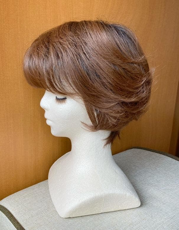 MALIBU マリブ　フェザリーカールショート　チョコブラウンプリン